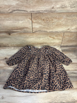 Cotton On Kids Holly Long Sleeve Leopard Dress Brown sz 2T