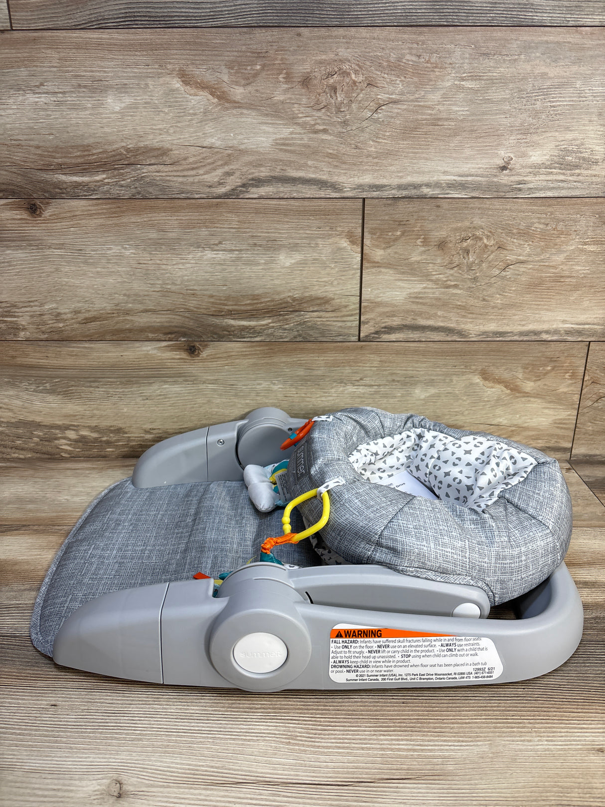 NEW Summer Infant Learn-to-Sit 2-Position Floor Seat - Heather Grey