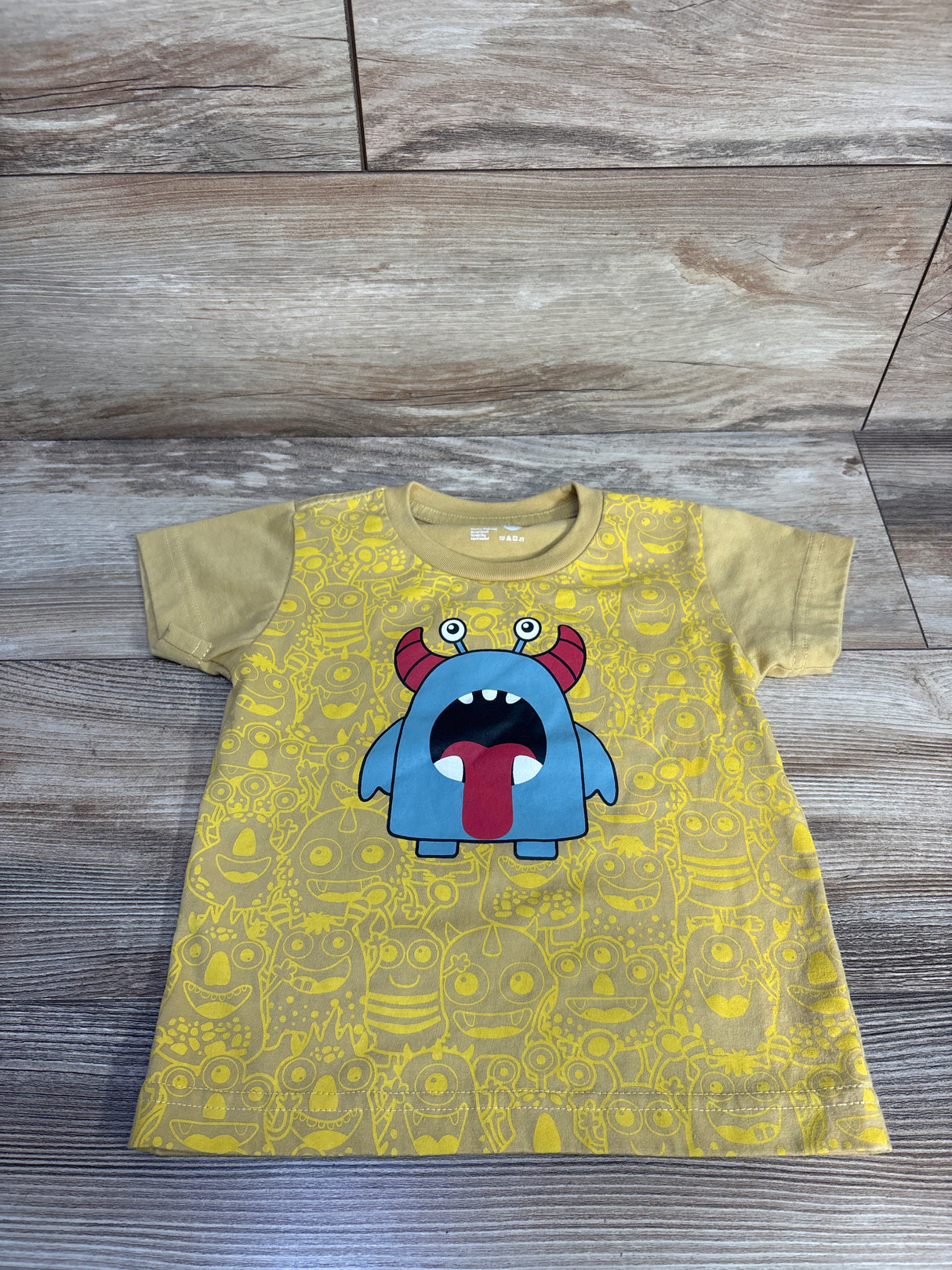 JustKids Monster Shirt Yellow sz 2T