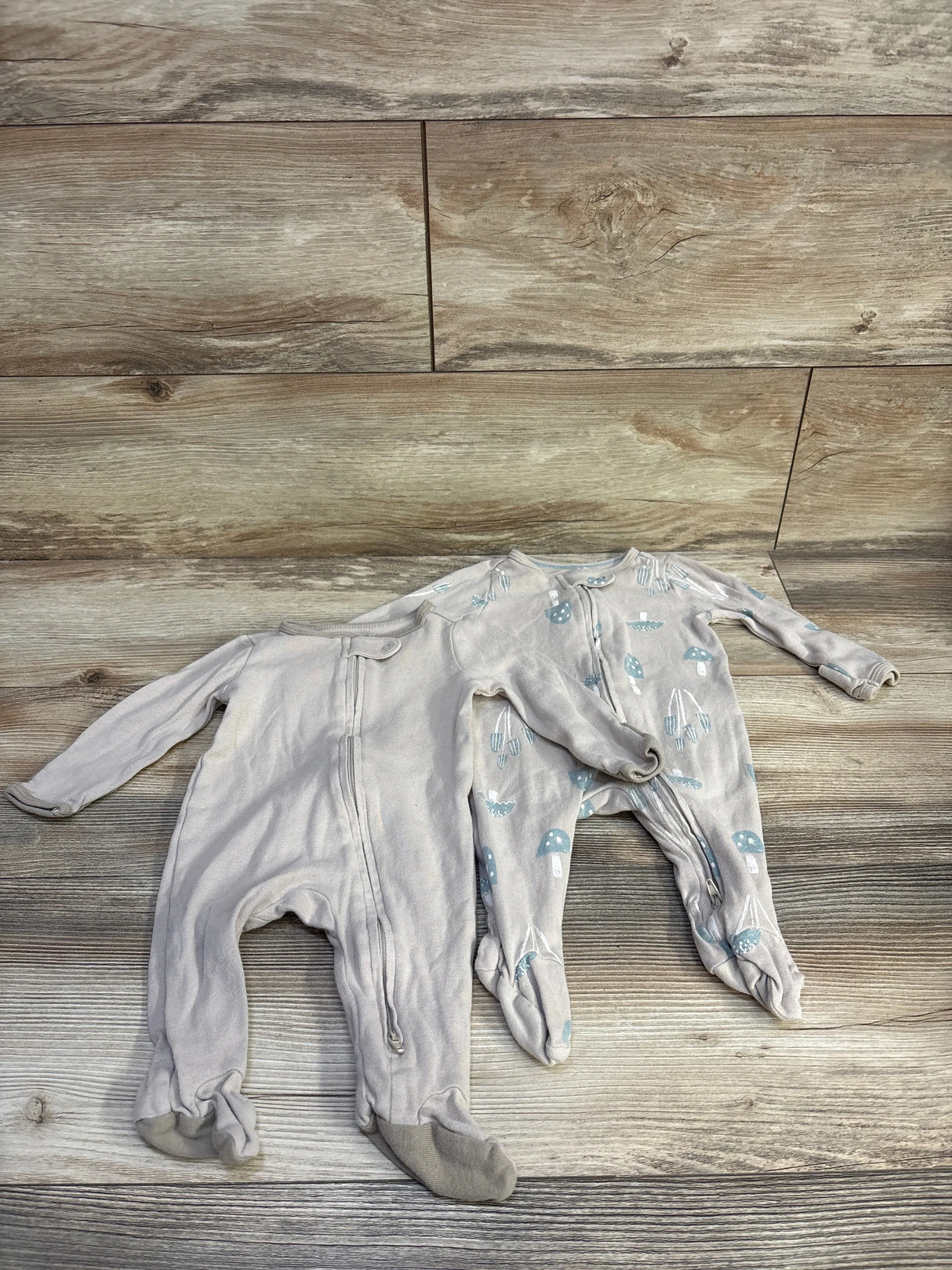 Cloud Island 2pk Sleepers Beige sz 0-3m