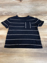 Cat & Jack Striped Pocket Shirt Black sz 18m