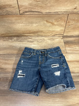 Cat & Jack Distressed Denim Shorts Blue sz 4T