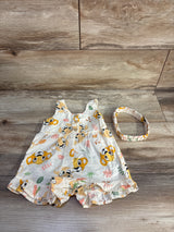 Disney Baby 2pc The Lion King Romper & Headband Set Ivory sz 3-6m