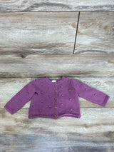 Carter's Bobble Knit Cardigan Purple sz 6m