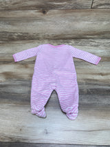 Carter's Striped Terry Sleeper Pink sz Newborn