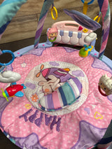 Meero London 4-in-1 Kick & Play Activity Play Gym, Pink/Purple