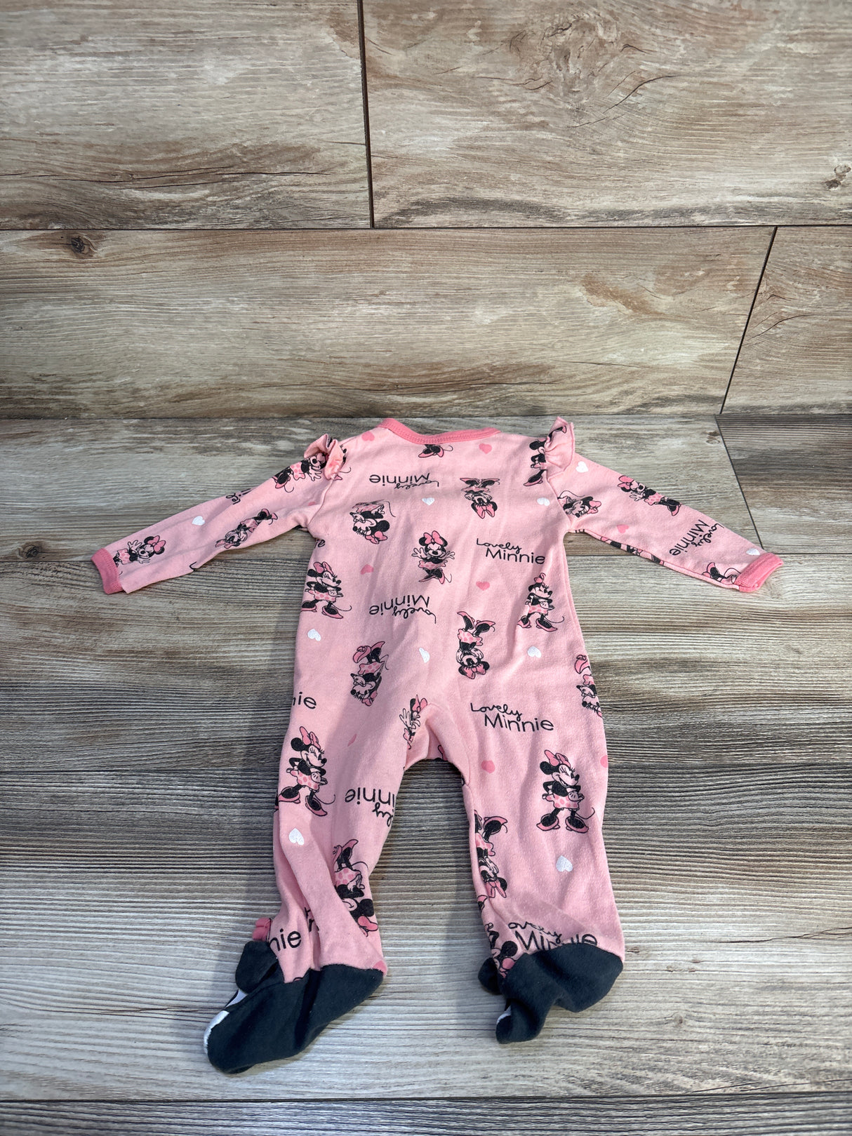 Disney Baby Minnie Mouse Sleeper Pink sz 3-6m