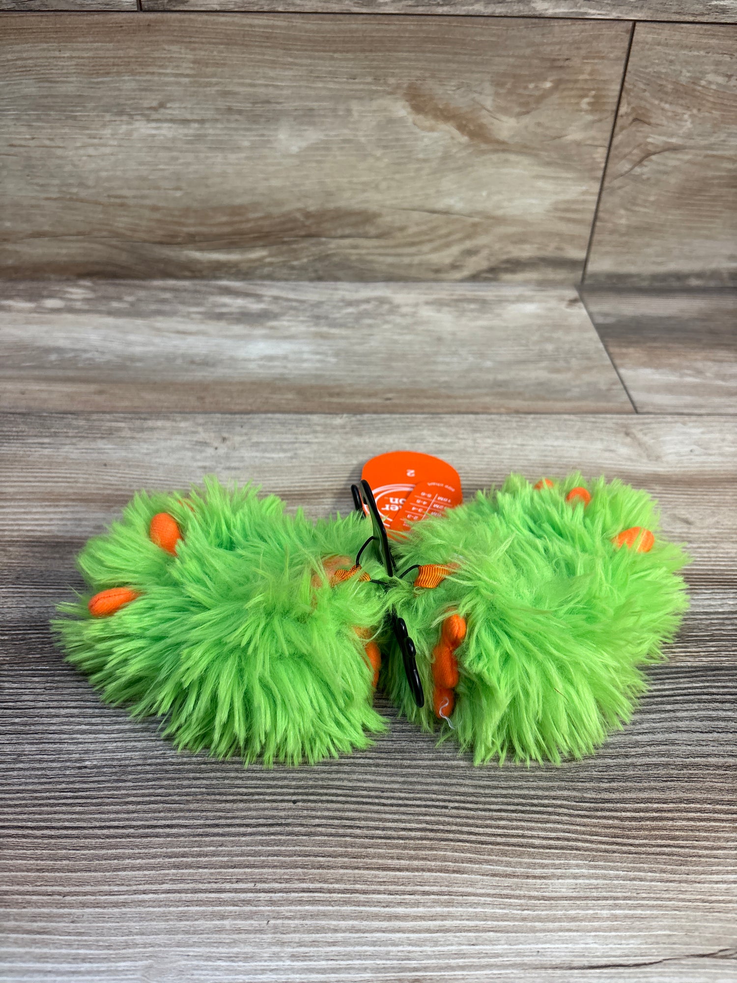 NEW Wonder Nation Monster Slippers Green sz 2c