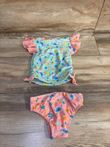Disney Stitch 2pc Rash Guard & Bikini Bottoms Blue sz 12m
