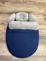 Antolik Baby Lounger - Grey/Navy