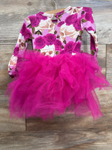 Bums & Roses 'Drop Dead' Tulle Tutu Dress Fuchsia sz 6-12m