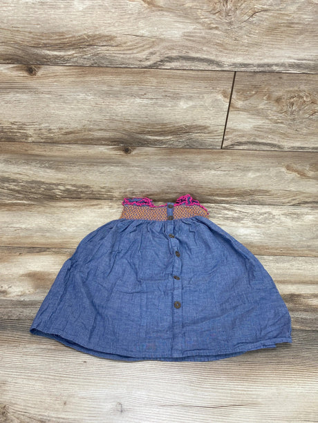 Cat & Jack Blue Chambray Smocked Dress sz 4T - Me 'n Mommy To Be