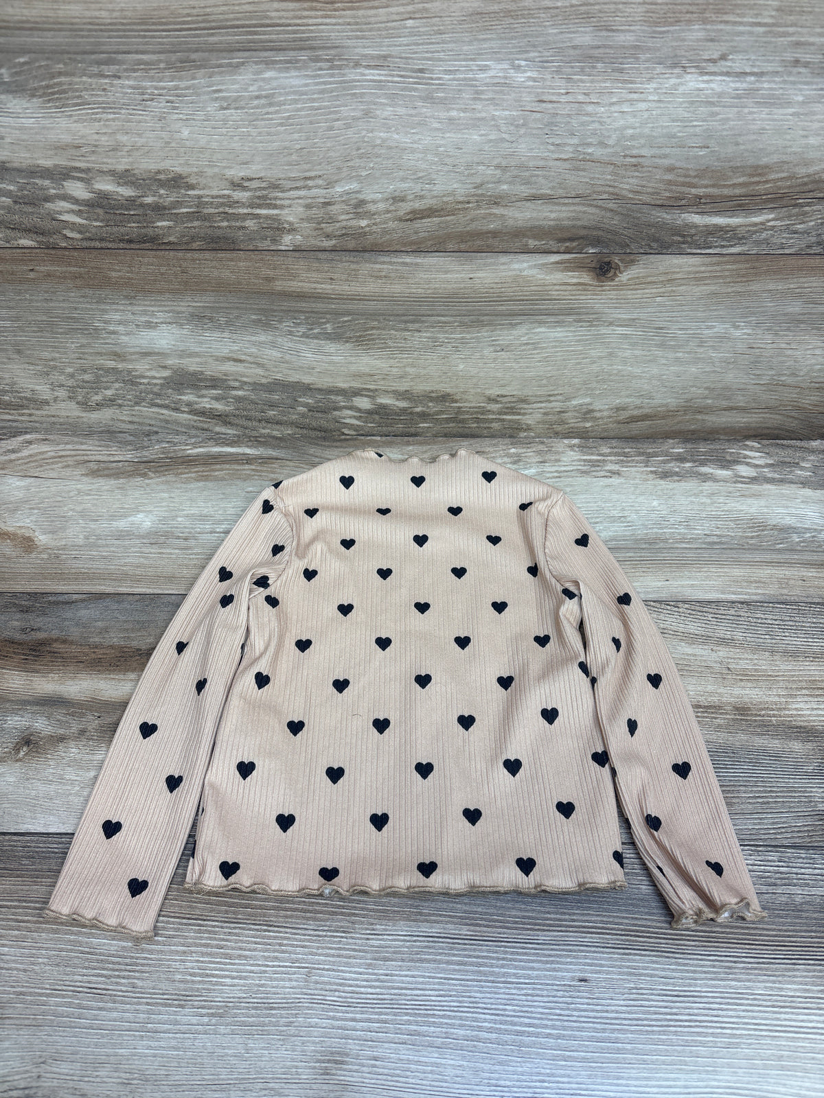 Shein Ribbed Long Sleeve Shirt Tan sz 4T