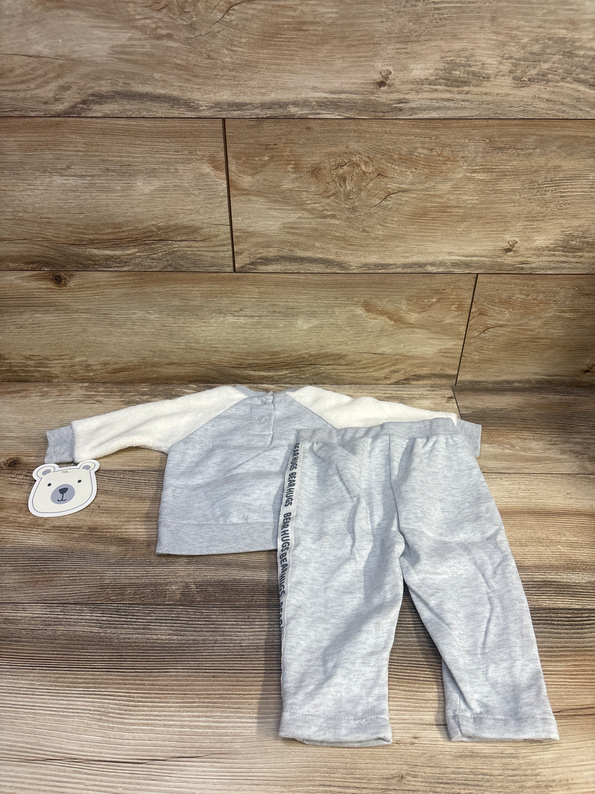 NEW Little Beginnings 2pc Pullover Sweatshirt & Pants Set Grey sz 3-6m
