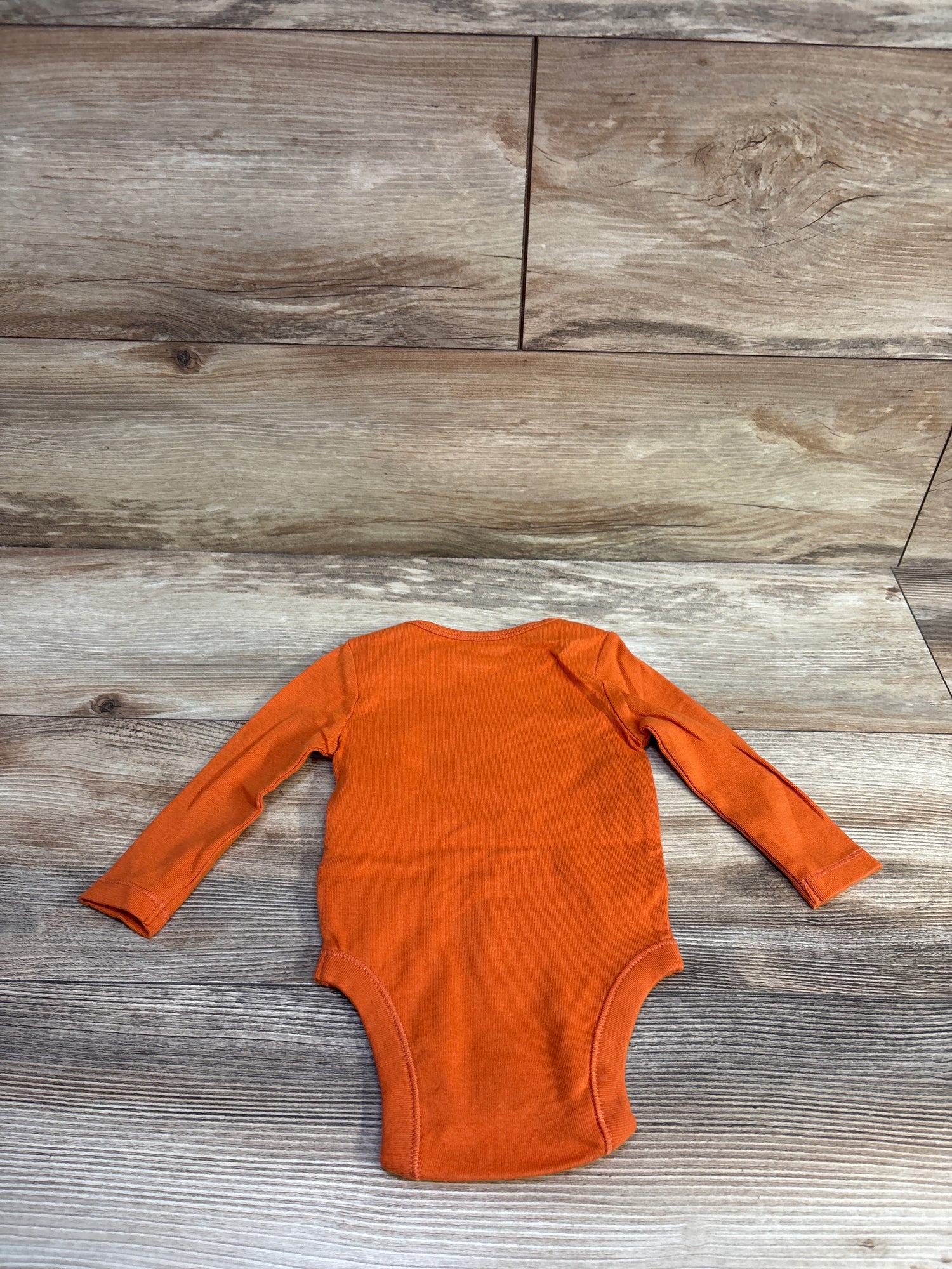 NEW Old Navy Little Pumpkin Long Sleeve Bodysuit Orange sz 3-6m