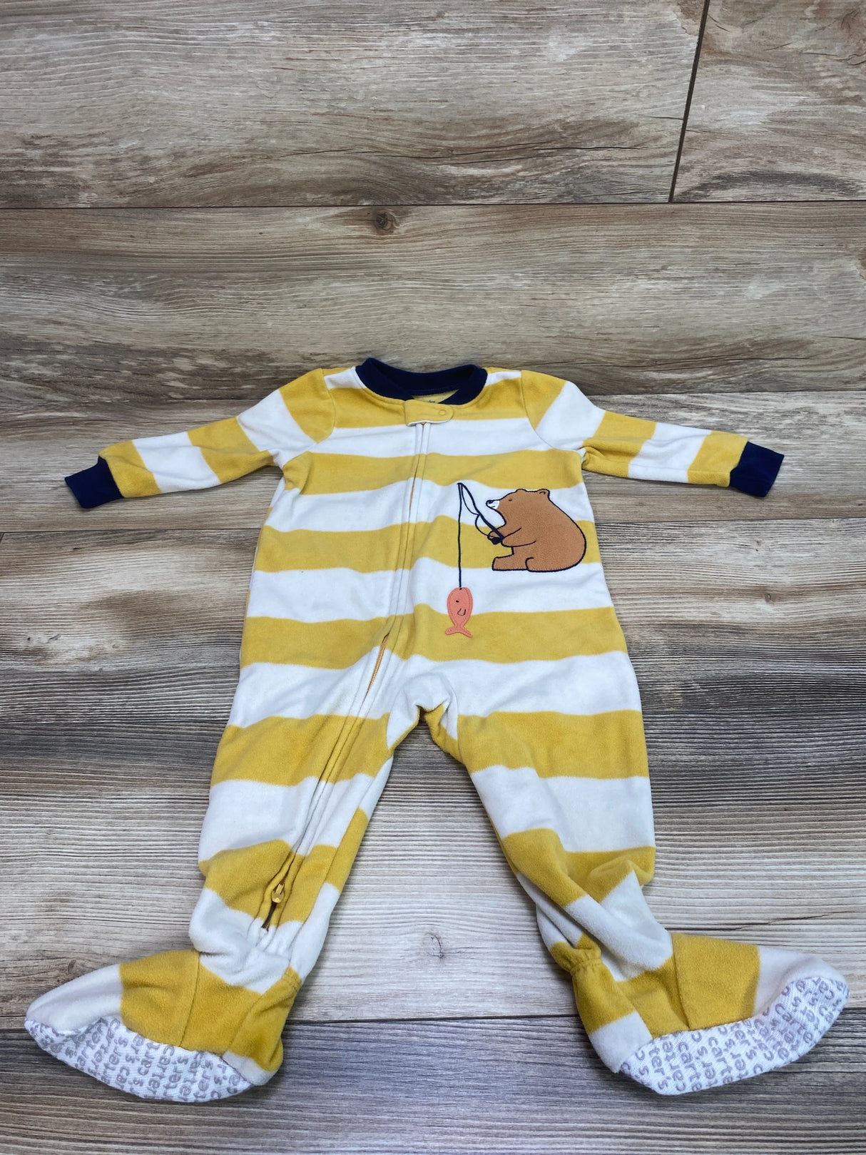 Carter's Striped Blanket Sleeper Yellow sz 12m