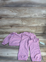 NEW Cat & Jack 2pc Floral Sweatshirt & Joggers Set Pink sz 5T