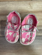 Hey Dude Wendy Funk Cowgirl Bling Slip On Pink Sneakers sz 5.5c