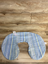 Boppy Nursing Pillow Cover in Blue/Green Stripes