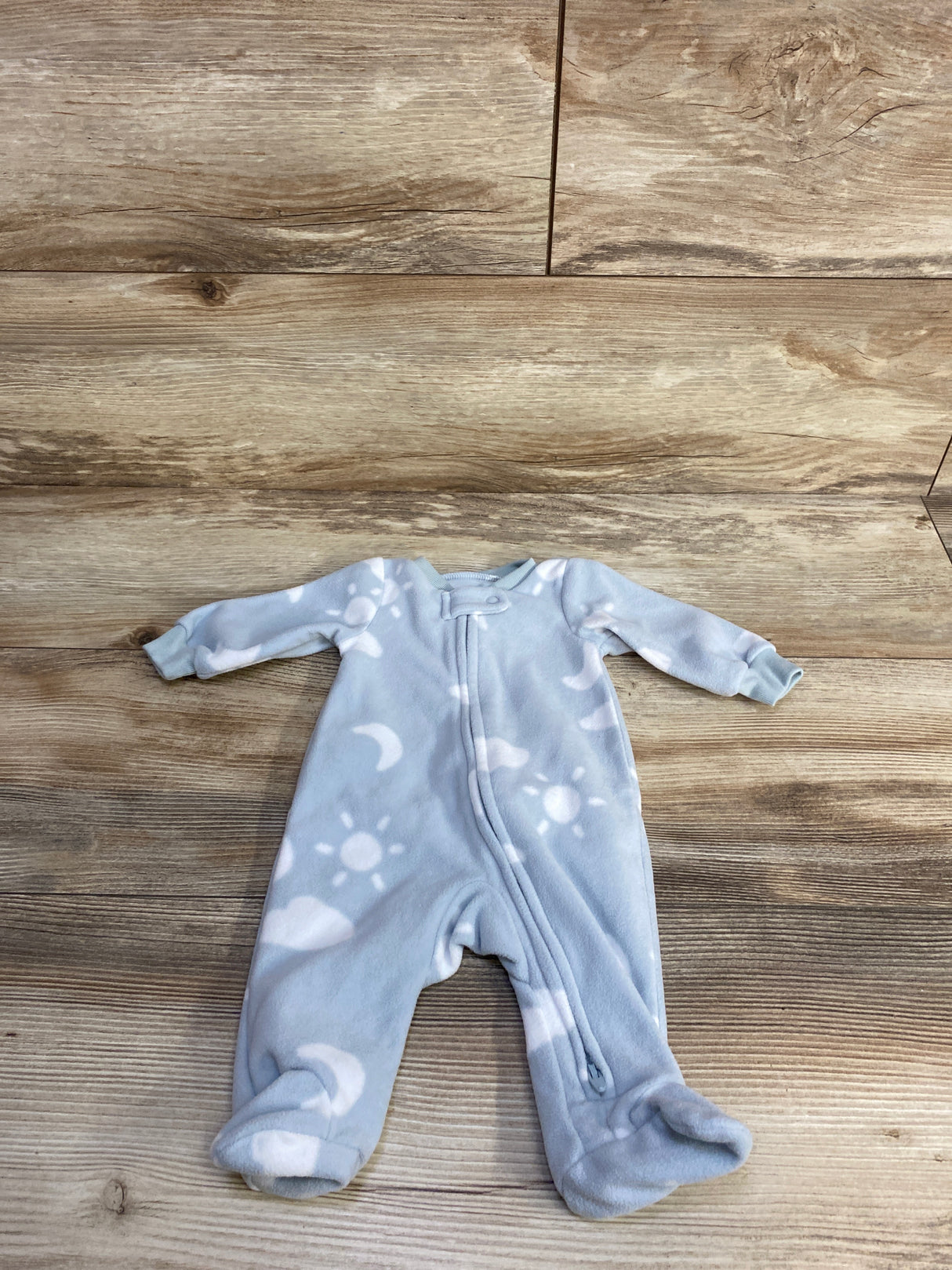 Carter's Sky Blanket Sleeper Light Blue sz Newborn