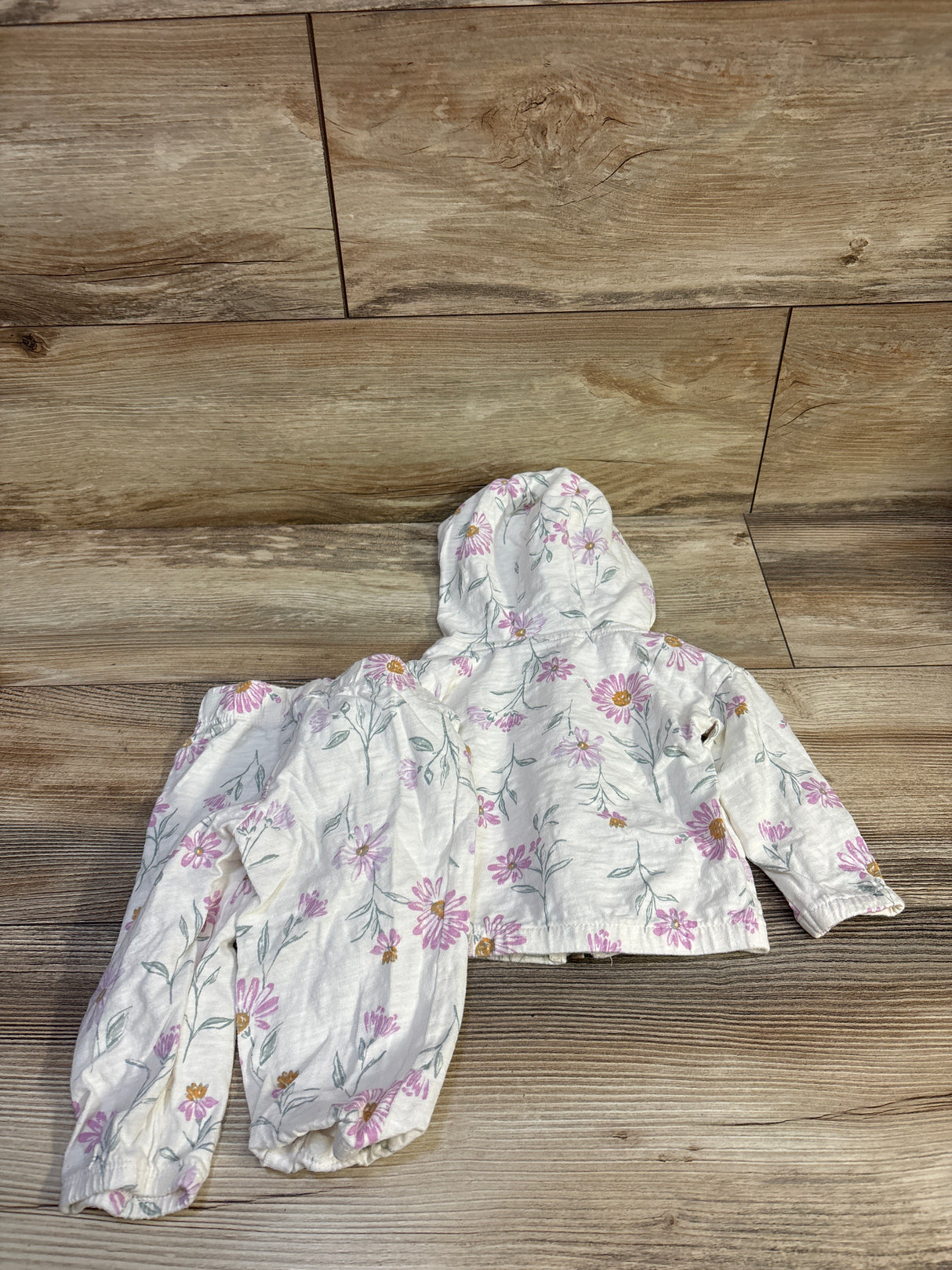 Carter's 2pc Zip-Up Jacket & Pants Set White sz 9m