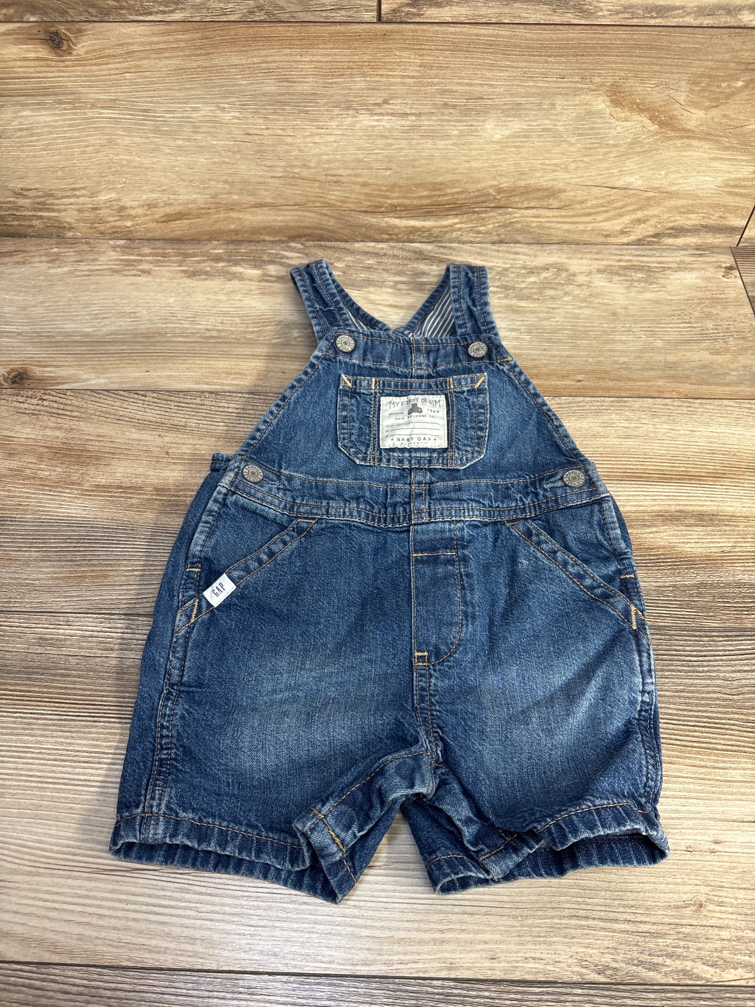 Baby Gap Denim Shortalls Blue sz 18m