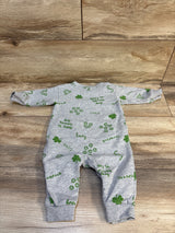 Carter's St Patrick's Day Coverall Grey sz 6m