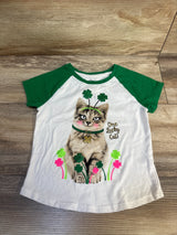 Way To Celebrate St Patrick's Day Cat Shirt Green sz 4-5T