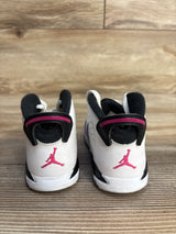 Jordan 6 Retro TD 'Vivid Pink' Sneakers sz 7c