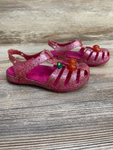Crocs Isabella Charm Jelly Sandals Glittery Pink sz 8c