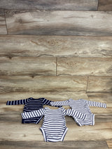 Bundles 3pk Striped Bodysuit Set White sz 0-3m