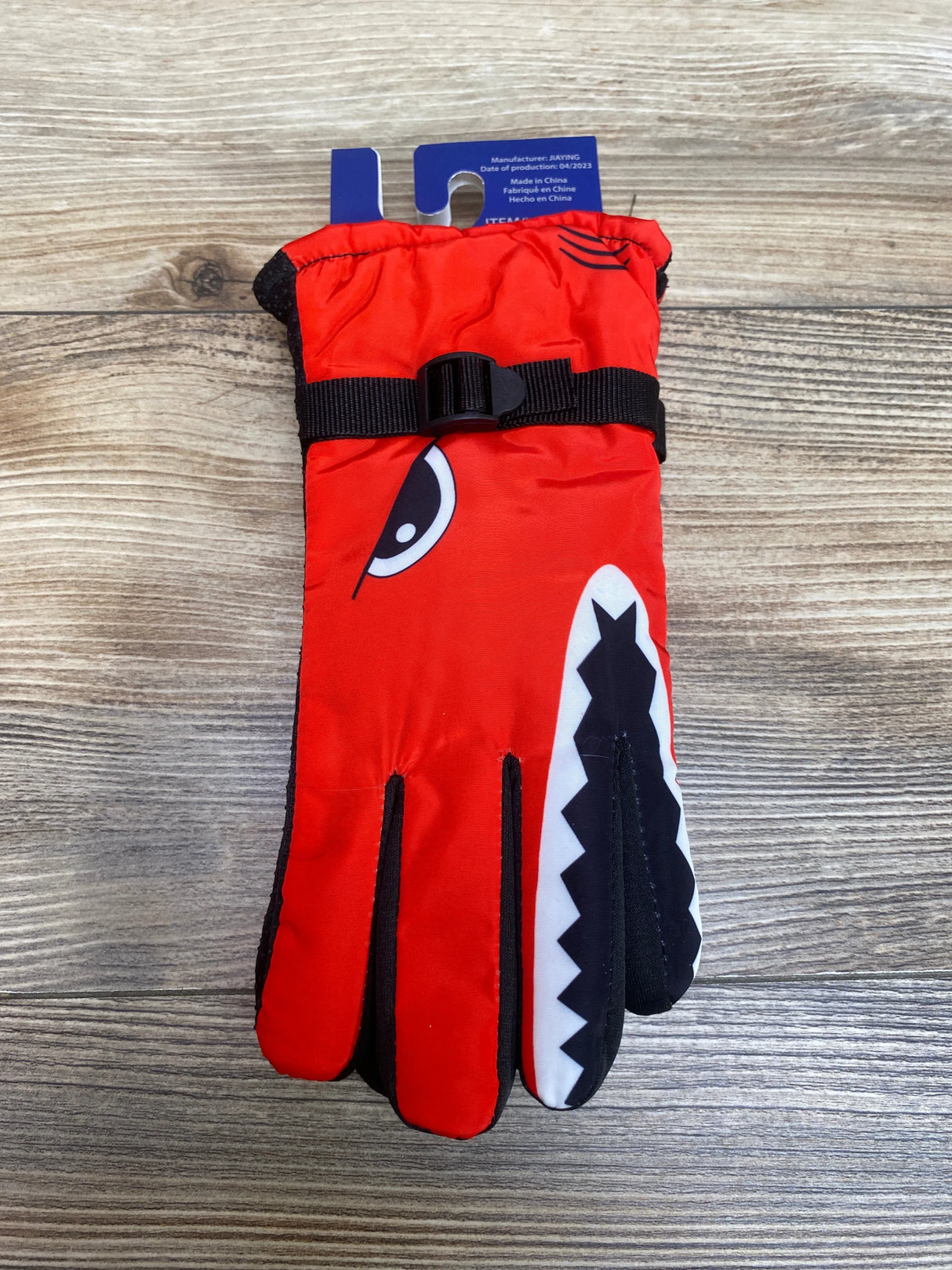 NEW ThermaWear Kid's Shark Winter Ski Gloves Red