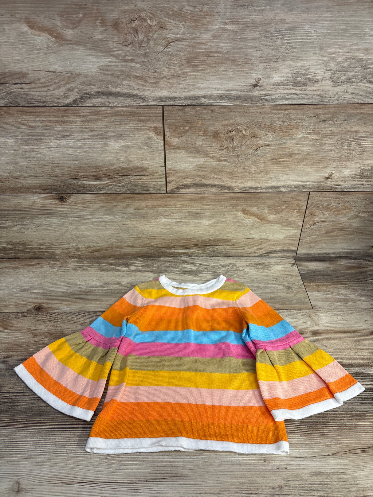Janie & Jack Stripe Bell Sleeve Sweater sz 4T