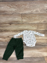 NEW Carter's 2pc Bodysuit & Pants Set Grey sz 9m