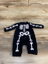 Tahari Baby Heart Skeleton Sleeper Set Black sz 0-3m