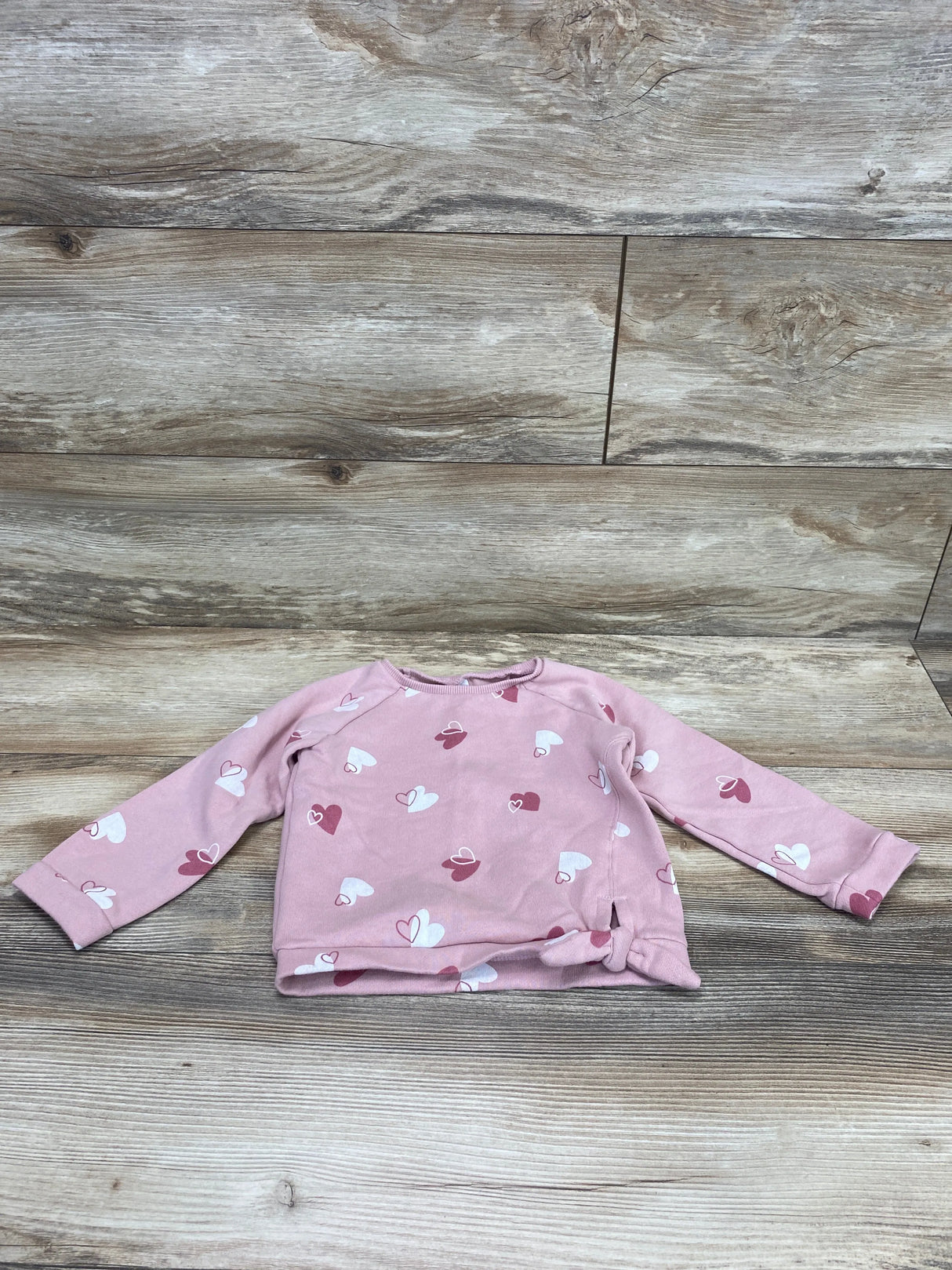 Carter's Heart Print Sweatshirt Pink sz 24m