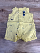 Carter's Sunglasses Button Front Shortie Romper Yellow sz Newborn