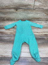 Just One You Waffle Knit Striped Sleeper Green sz 9m