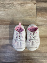 Wonder Nation Casual Bump Toe Eyelet Sneakers White sz 4c