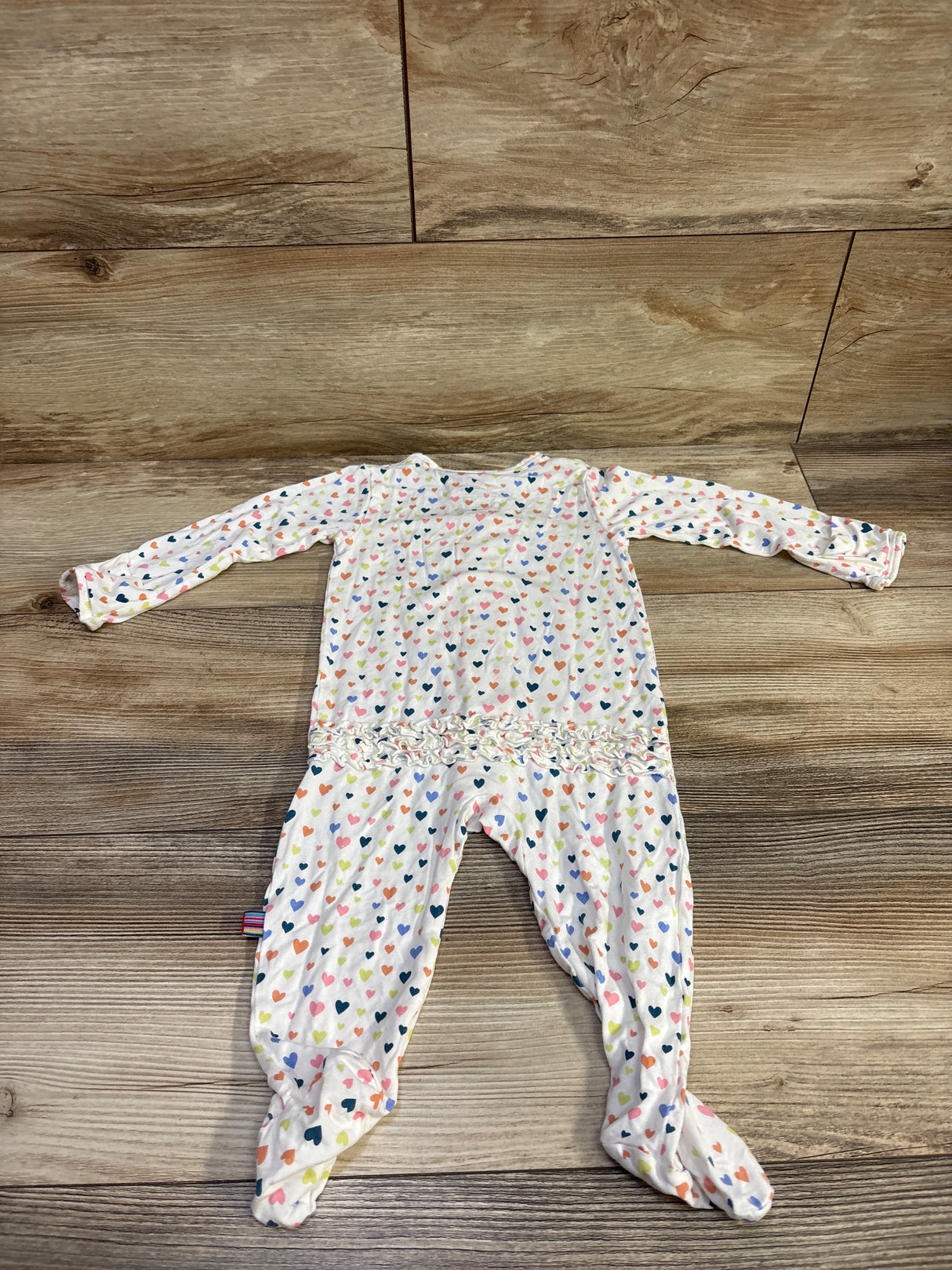 Magnetic Me Modal 'Love At First Sight' Footie White sz 3-6m