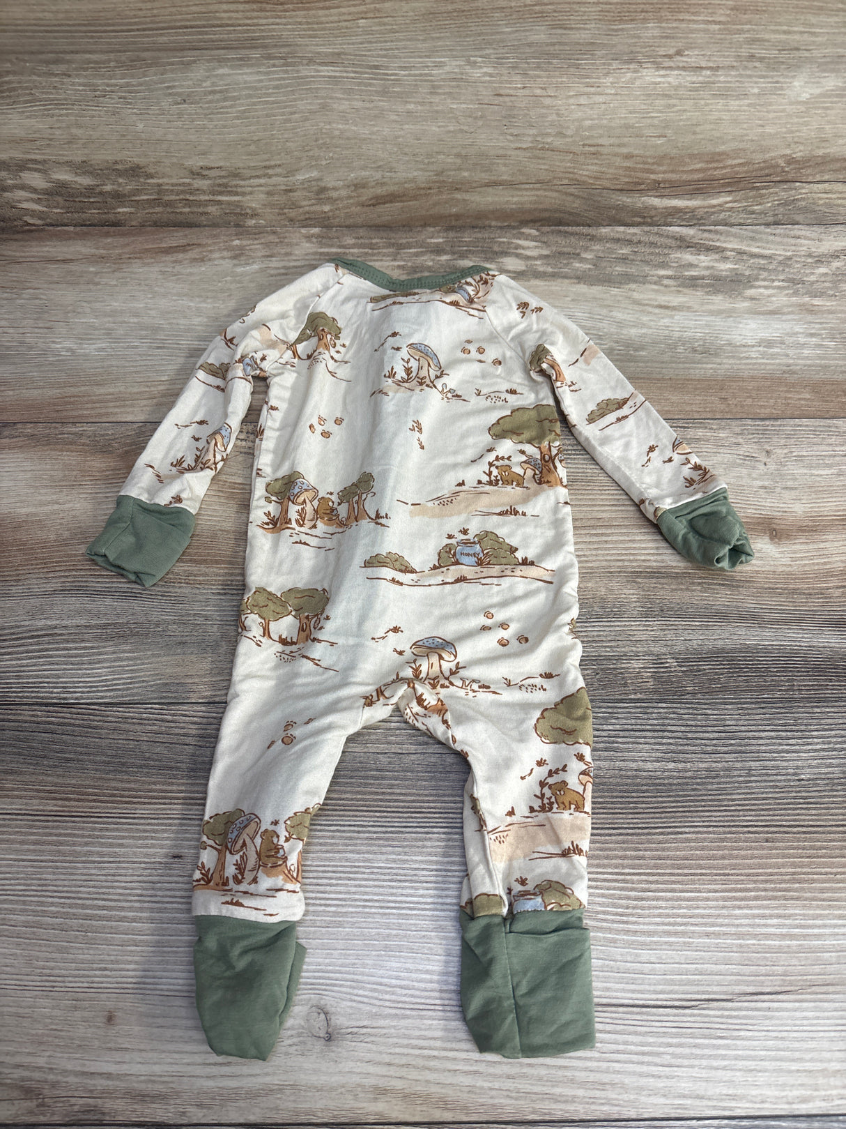 Bamboo Mushroom Forest Sleeper Beige sz 0-3m