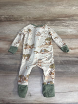 Bamboo Mushroom Forest Sleeper Beige sz 0-3m