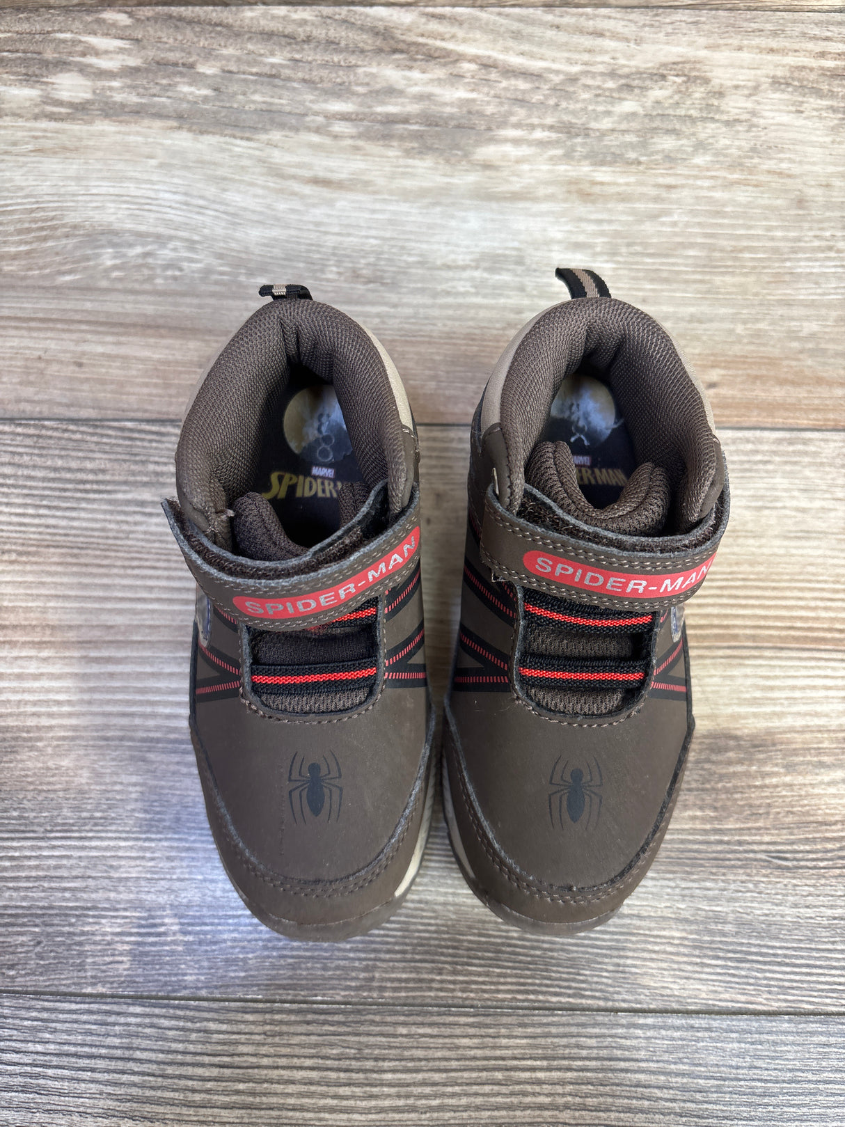 Marvel Spider-Man Casual Boots in Brown sz 8c