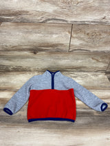 Okie Dokie Fleece Quarter Zip Sweatshirt Grey sz 2T