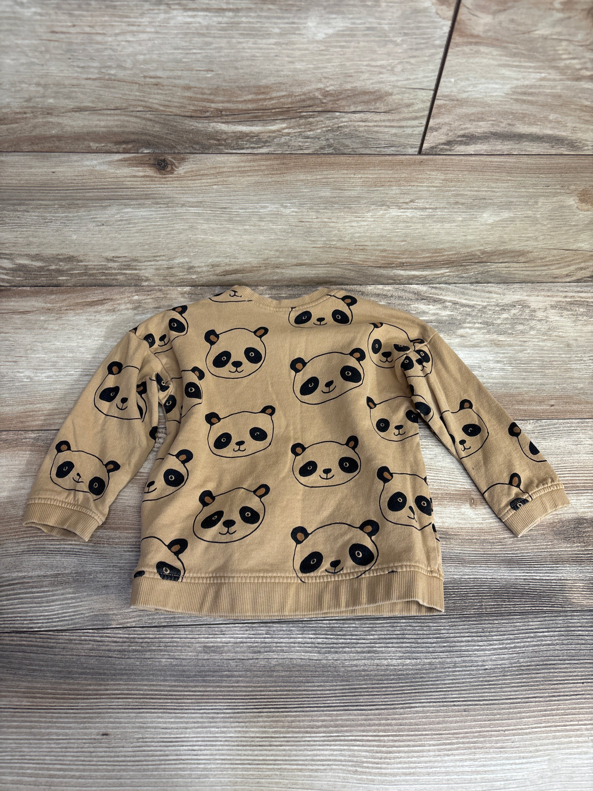 H&M Panda Sweatshirt Tan sz 12-18m