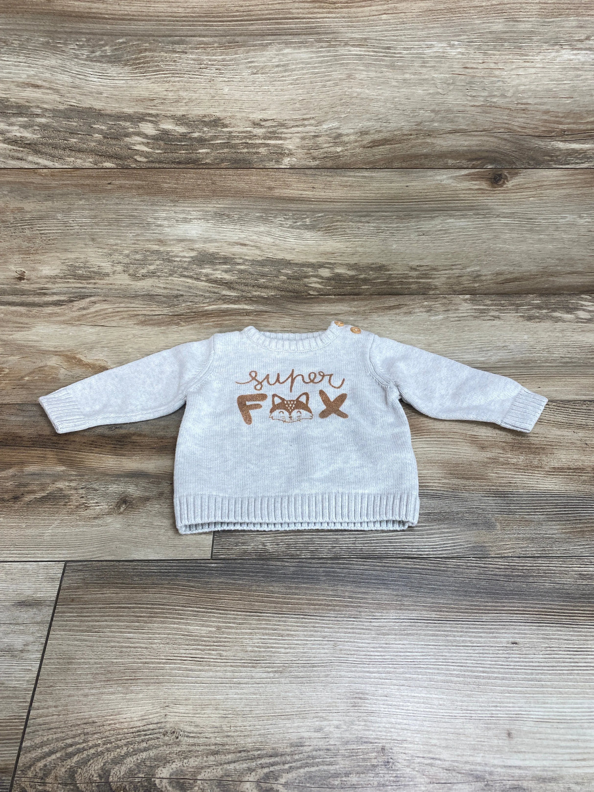 Inextenso Super Fox Sweater Grey sz 3m