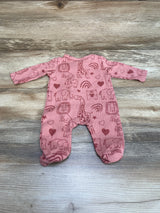 Animal Print Sleeper Pink sz 1-3m