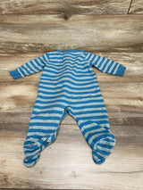 Child Of Mine Striped Sleeper Blue sz 3-6m