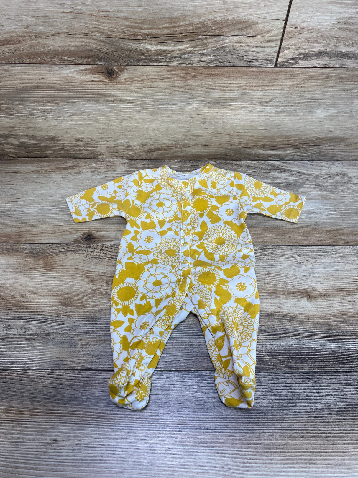 Ever & Ever Floral Sleeper Yellow sz Preemie