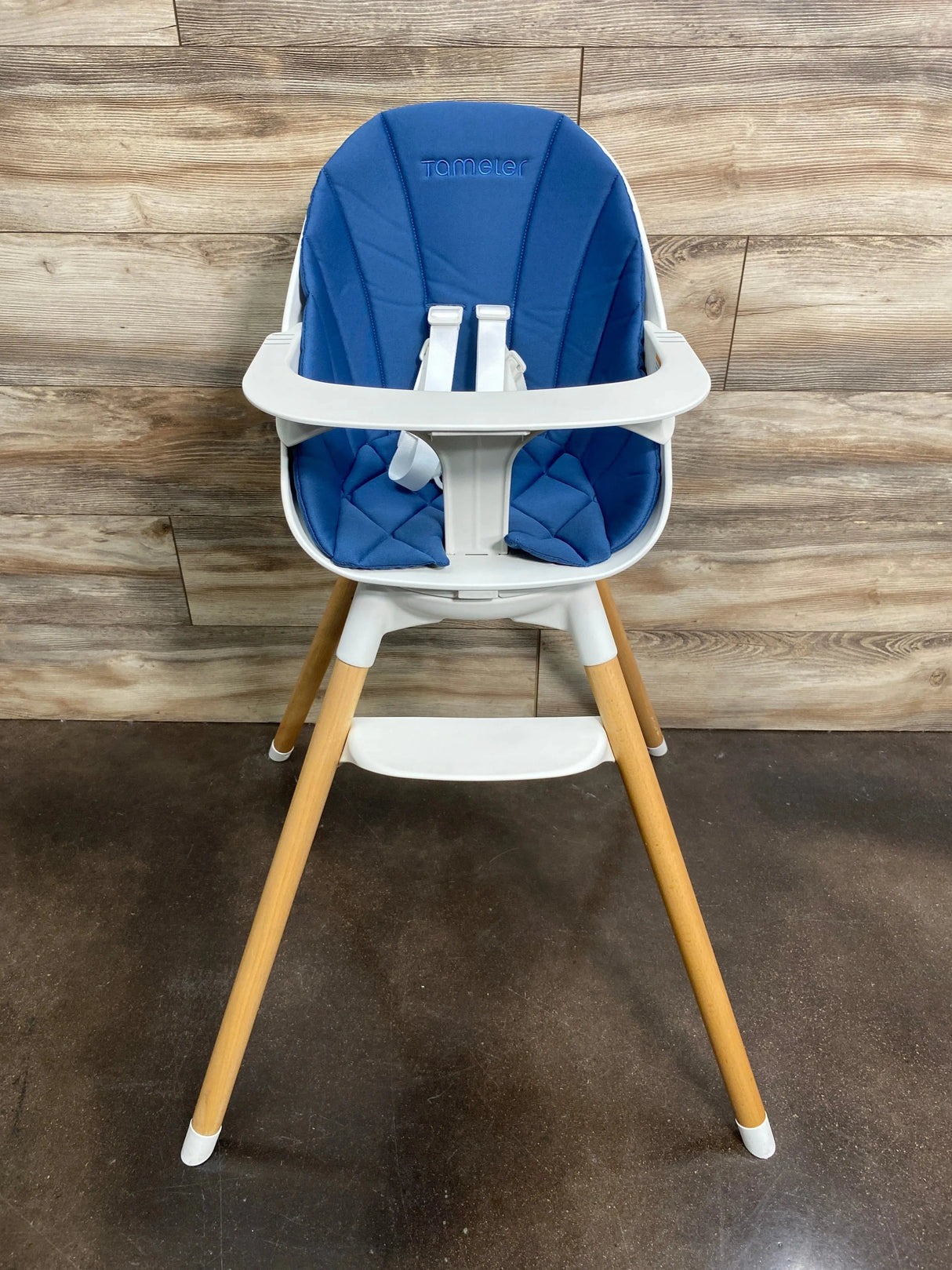 Tameler 3-in-1 Wooden Baby Feeding High Chair Blue